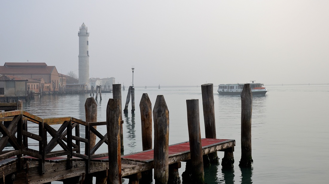 Insel Murano in Venedig Italien, Geschichte der Insel Murano, Aussicht von Murano, Geschichte des Muran-Glases, Brennöfen auf Murano